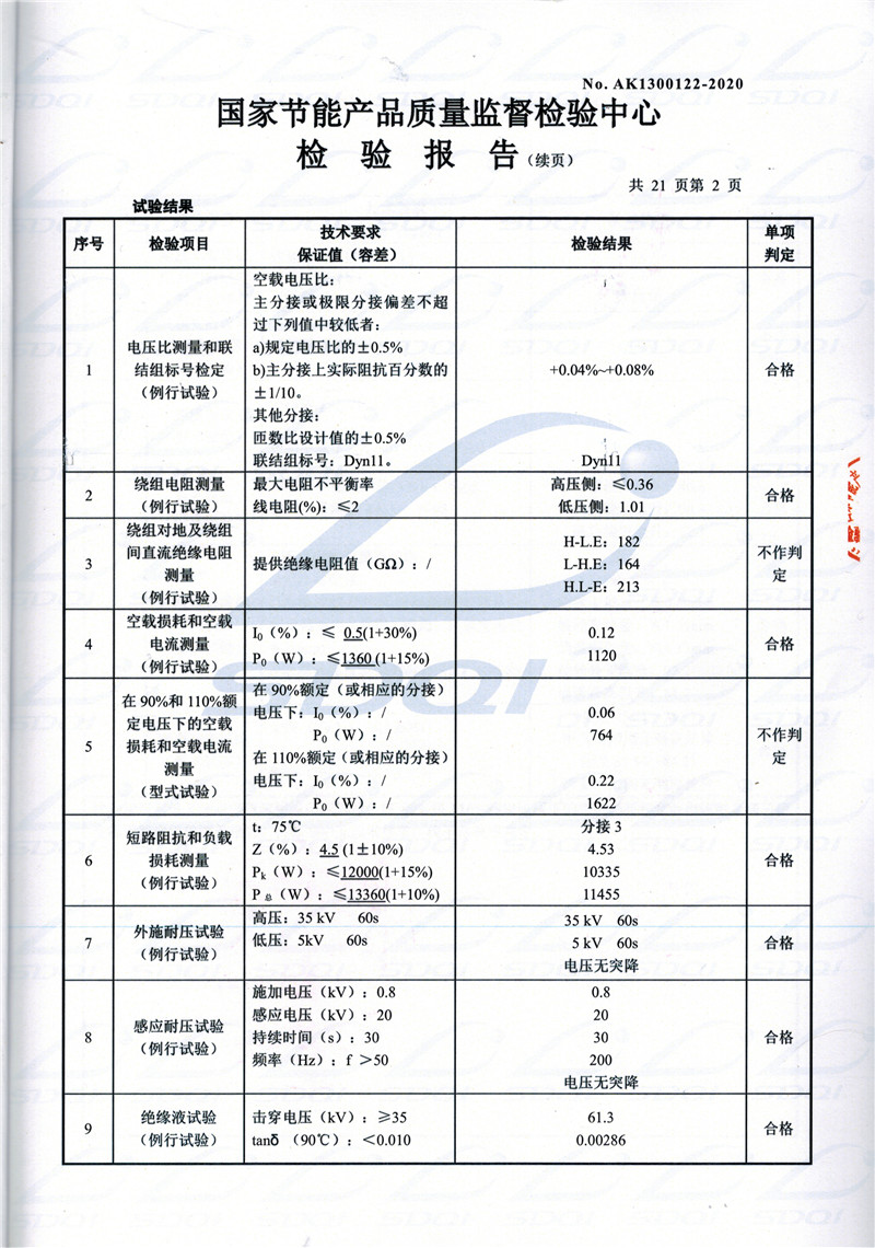 高低压试验报告-S11-1250泽普泽普泽普油浸式变压器-2.jpg